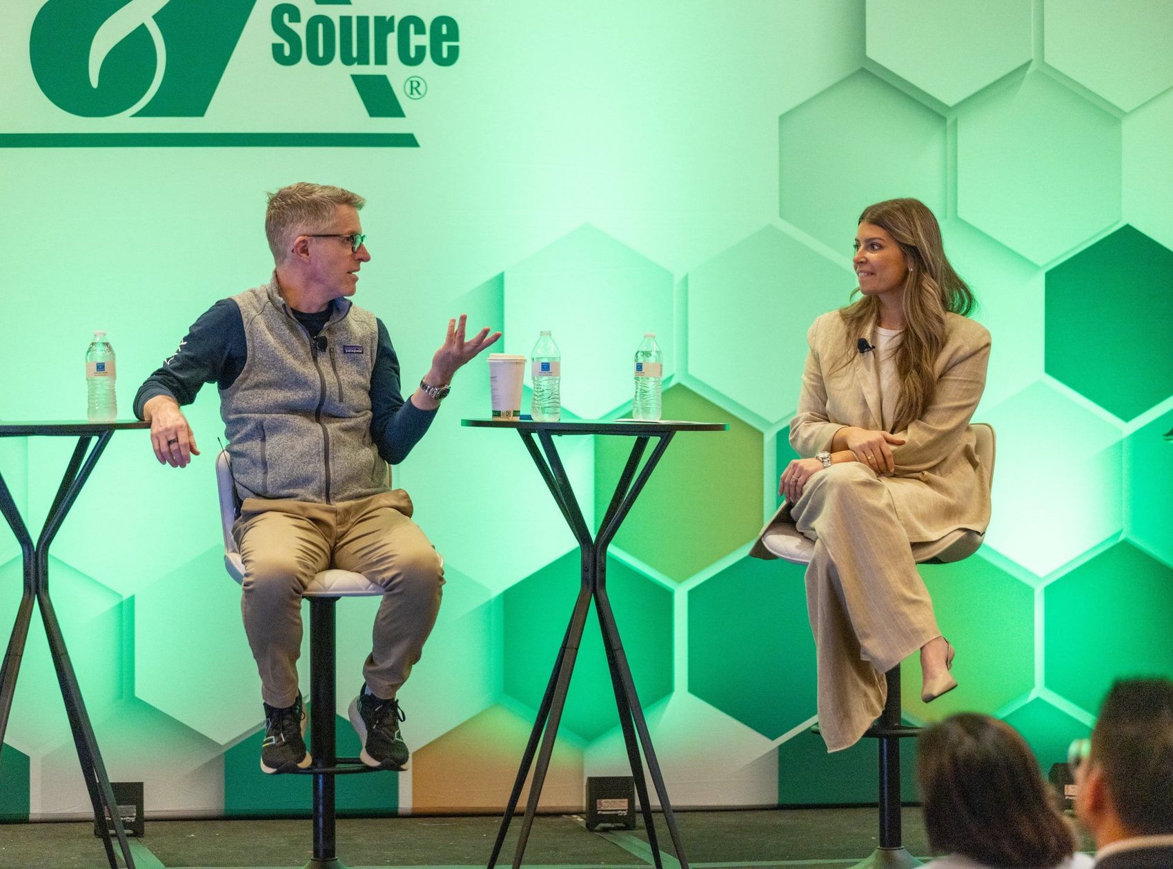 Christian Hassold and Ayelet Shipley on a panel at M&A Source